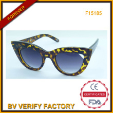 Nuevo diseño tendencias gafas de sol para dama, la FDA y la Ce (F15185)